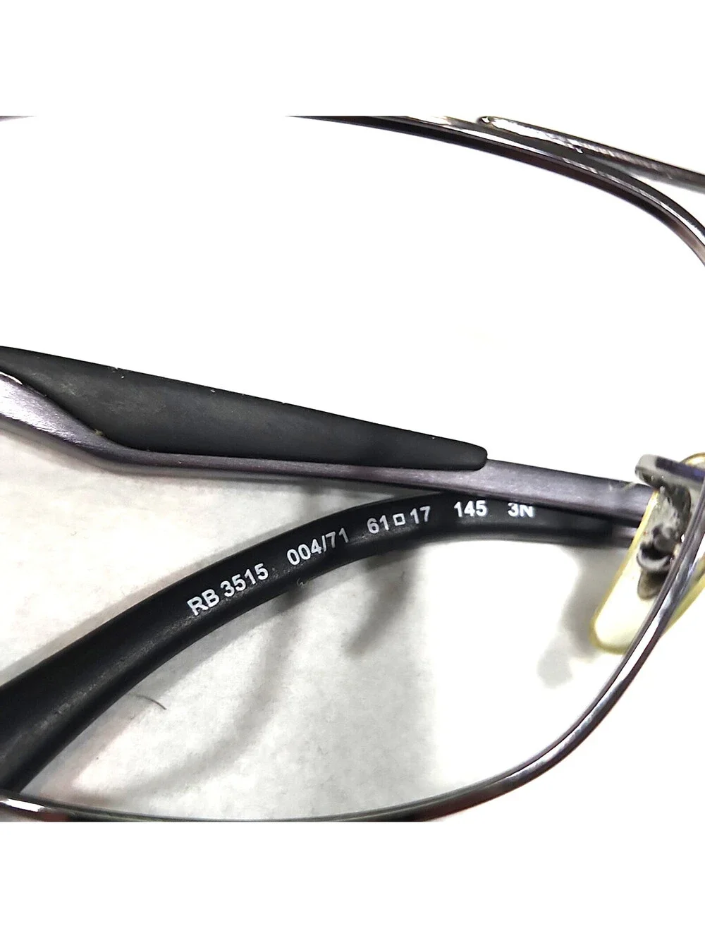 Ray Ban RB3515 004/71 Gunmetal Square Sunglasses Frame 61-17 140